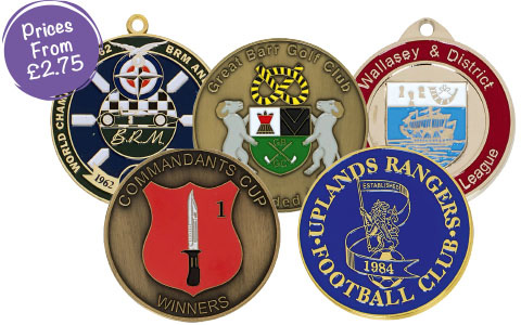 Classic Bespoke Medals with Colour Enamelling
